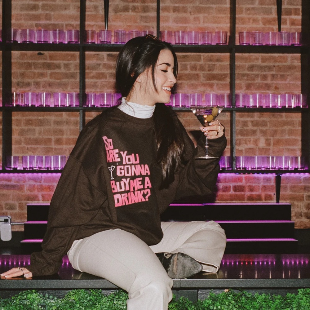 Hangover Hoodies Last Call Crew - Chocolate Brown